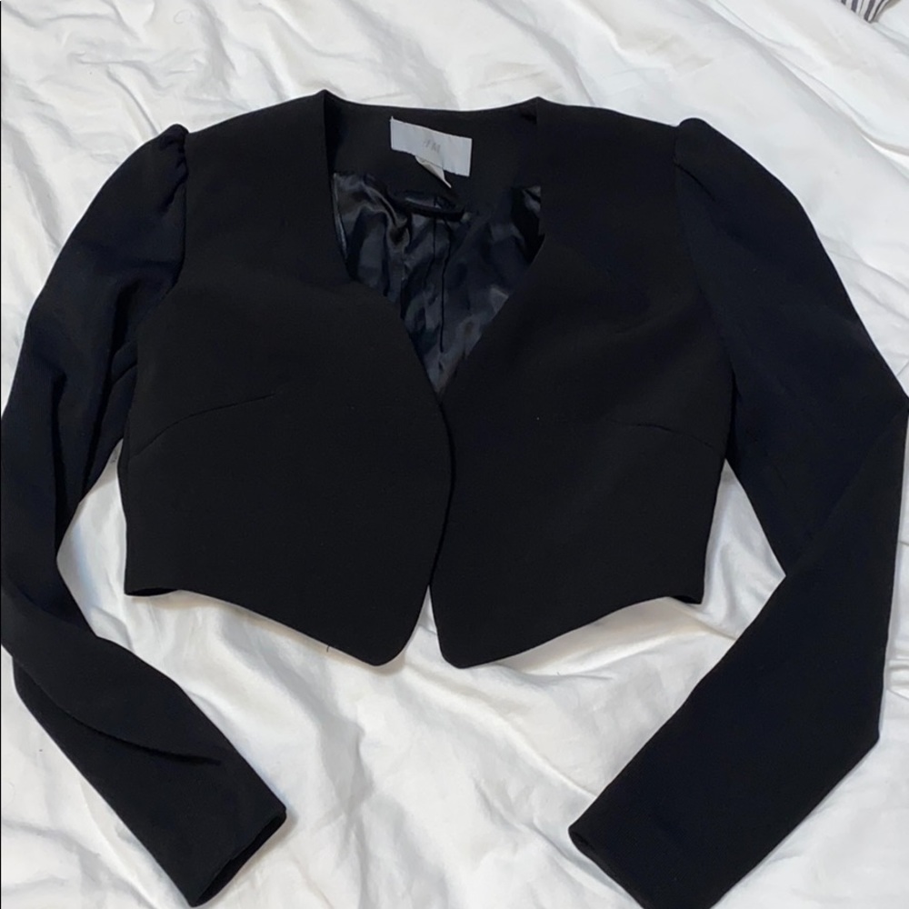 cropped blazer